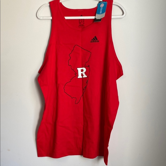 NWT Adidas Rutgers New Jersey Red Tank Top - Picture 6 of 6